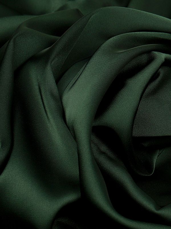 Шелк Армани 90 г/м², 150 см / 25 метров, TBYArm-133-2, цв.133 т.зеленый