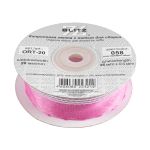 Лента капроновая (органза) 20.0 мм / 25 метров, 058 сиреневый/серебро, Blitz ORT-20