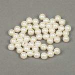 Бусины пластик (перламутр) ⌀12 мм, цв.001 молочный, уп.500г (530 шт), Magic4Hobby