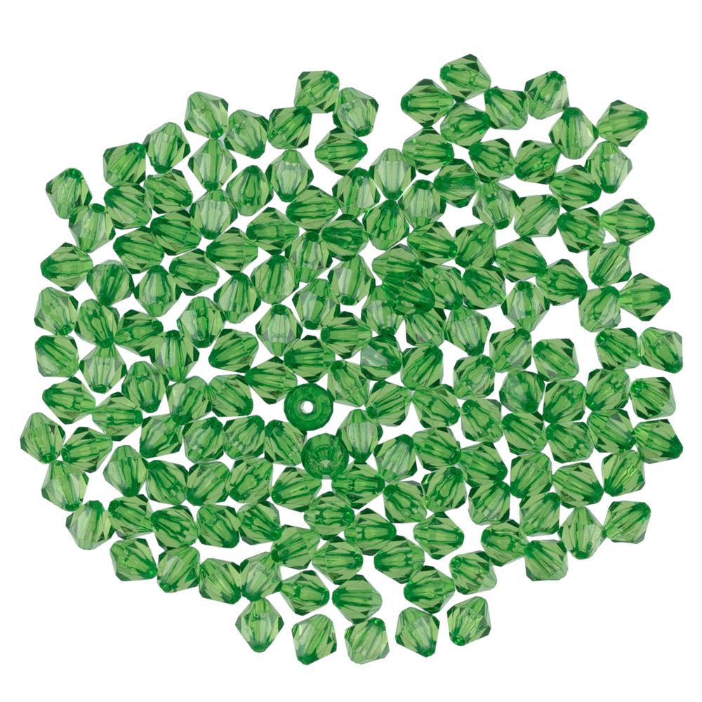Бусины акрил 7х8 мм, 25 г (155±5 шт), 175 зеленый, Zlatka ARO