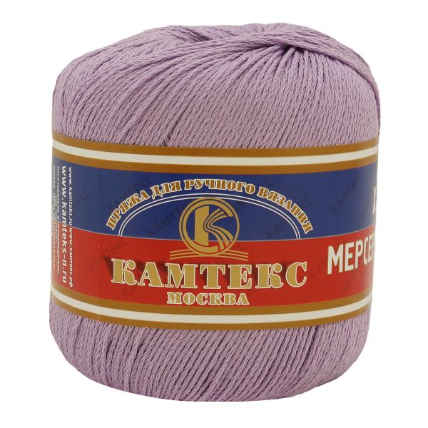 Пряжа Камтекс Мерсеризованный хлопок / уп.10 мот. по 50 г, 200 м, 058 сирень