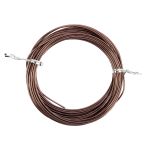Проволока для плетения ⌀1.5 мм,±0.5 м, 15 т.коричневый, Промысел MM-003