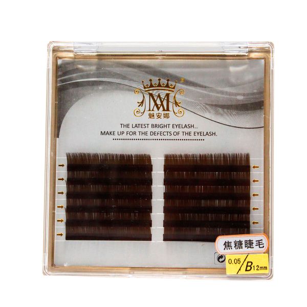 Ресницы коричневые 12 мм, 55 г, AR1202