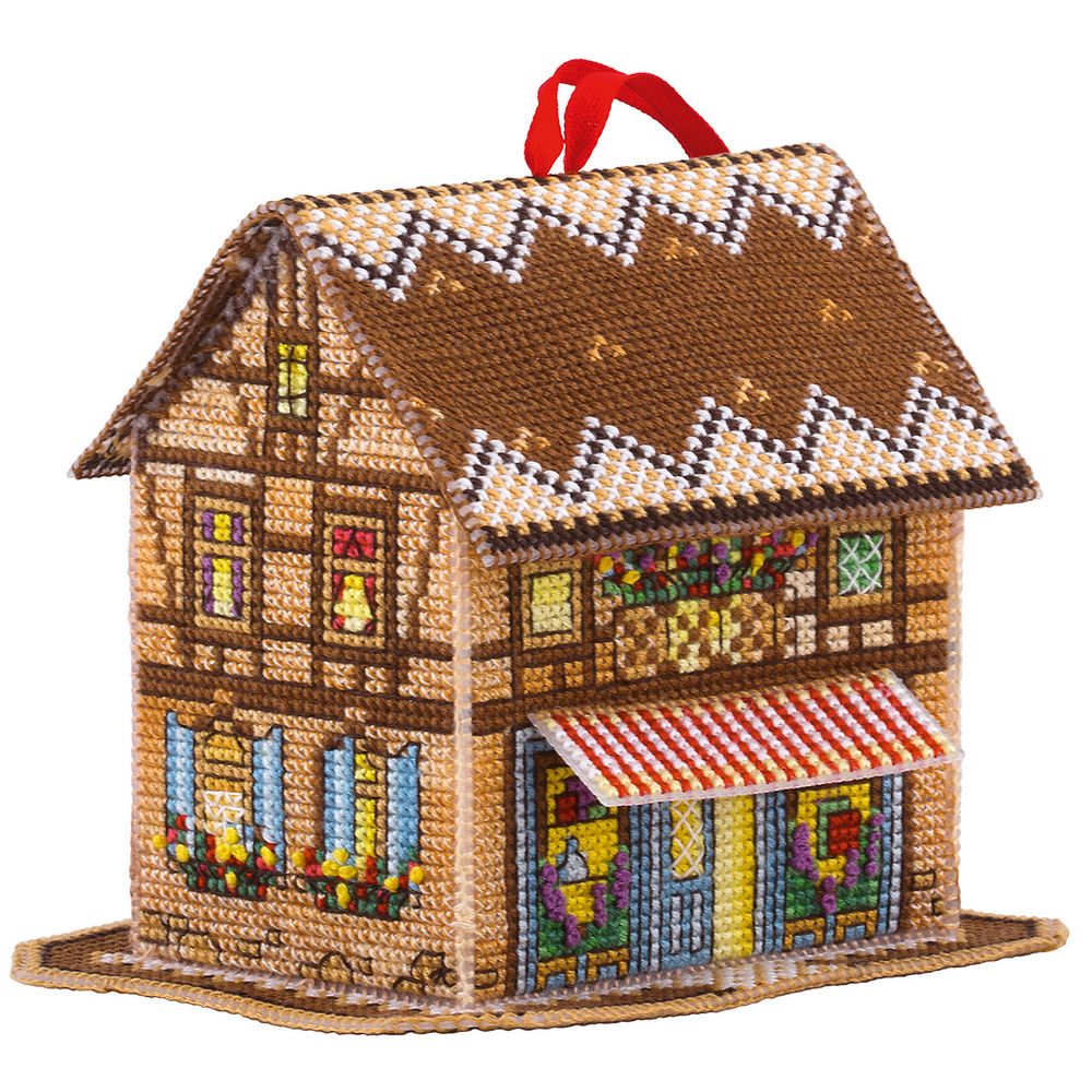Набор для вышивания нитками Panna, Волшебный домик, 9,5х10 см