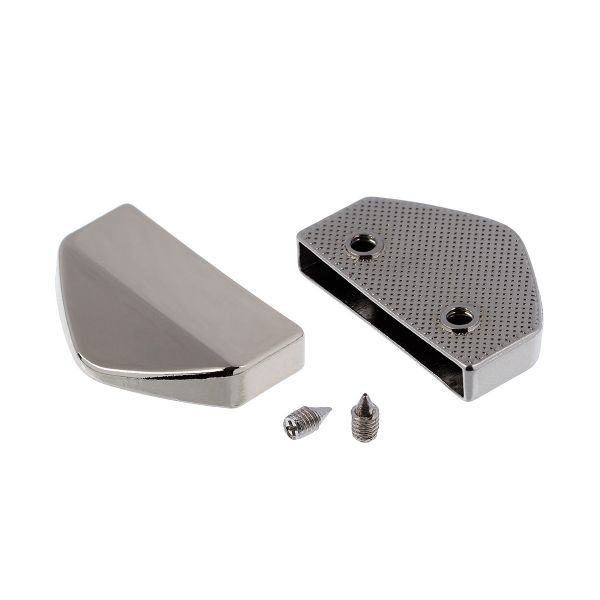 Наконечник для молний 26 мм, 26х17х5 мм, 5 шт, 01 никель, Gamma LTZ-01