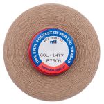 Нитки швейные Euron mH 40/2, 5000 ярд, 1479 светло-кофейный, 1 катушка