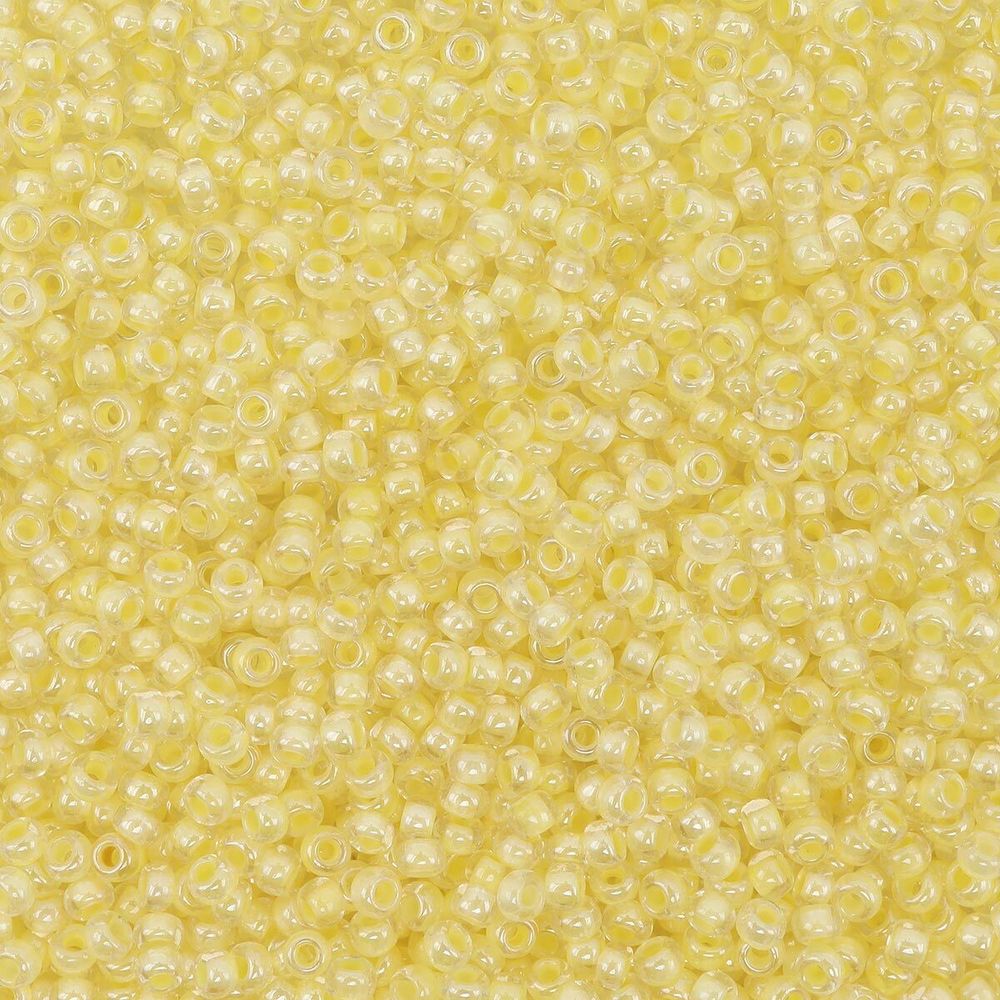 Бисер Preciosa прозрачный с цв. центром, круг.отв., 500г, (38181)331-19001/10/0