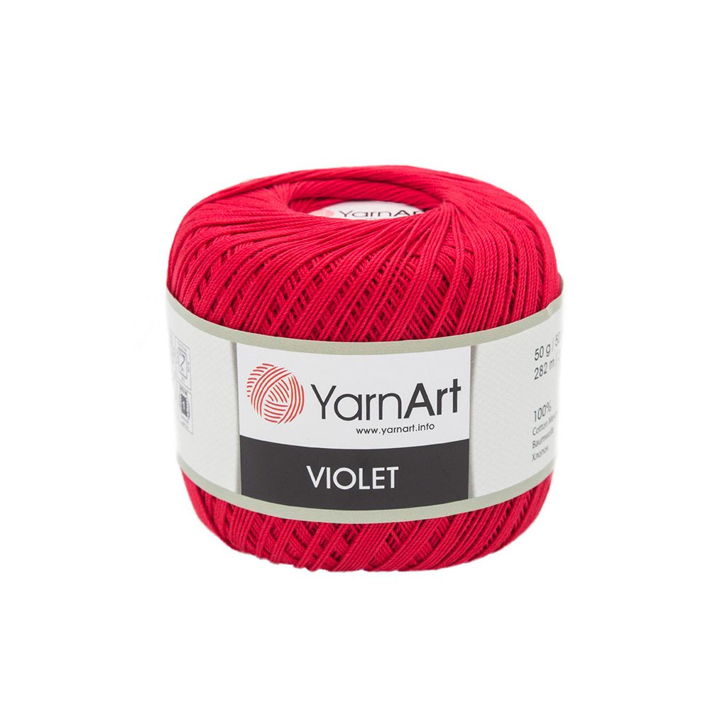 Пряжа YarnArt (ЯрнАрт) Violet / уп.6 мот. по 50 г, 282м, 6328 алый