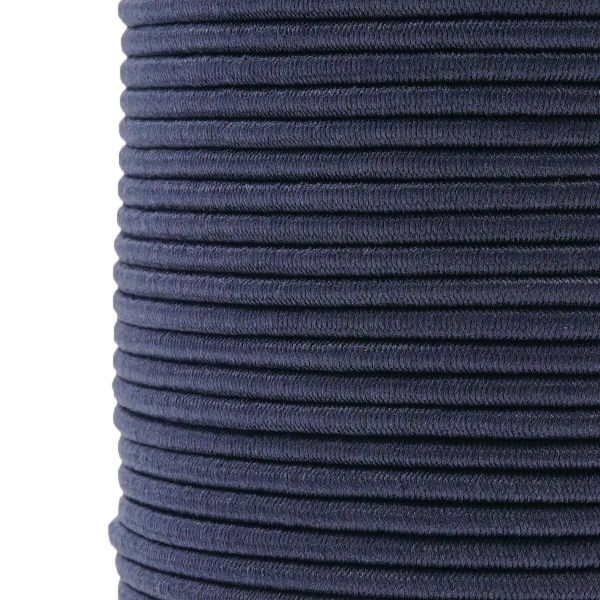 Резинка шляпная (шнур эластичный) ⌀2.5 мм / 100 метров, С196-т.синий