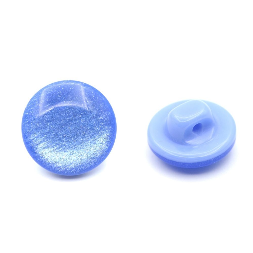 Пуговицы на ножке 18L (11мм), пластик (col.04 василек), 72 шт, CR P-45