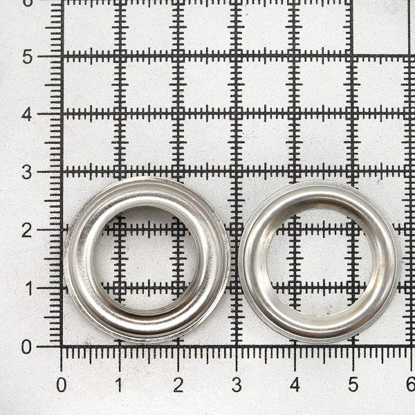 Люверсы металл ⌀15.0 мм (внутр.), цв. никель, 1960/61, 50 шт, BIG