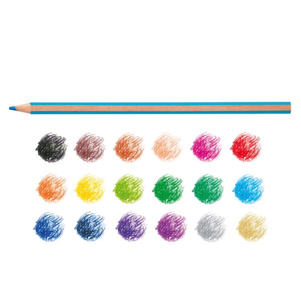 Карандаш цветной деревянный заточенный 18 цв, Carioca 43392