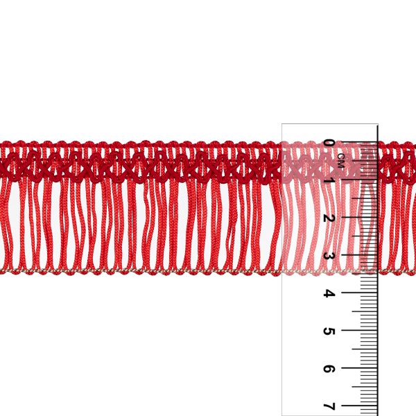 Бахрома отделочная 35.0 мм / 16 метров, 270 красный, Gamma А-08