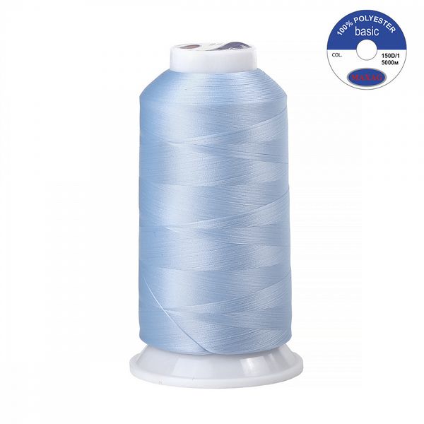 Нитки швейные текстурированные Max, 150D/1, 5000 м, 90г, 659 голубой