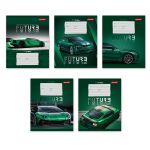 Тетрадь ученическая школьная, выборочный лак, A5+ 24 л. на скобе 65 г/м², белизна 100% 30 шт, клетка, 000373 Зелёная ракета, Светоч 24ТСКд5_4_3_1