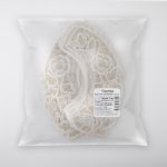 Пришивной кружевной воротник 100 мм, на сетке, 5 пар, Турция, кремовый/под золото, Gamma VKRM-27-02