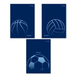 Тетрадь ученическая общая, выборочный лак, A4 48 л. на скобе 65 г/м², белизна 100% 6 шт клетка, 01757 Большой мяч, Светоч Т153