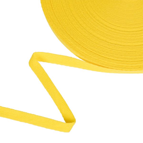 Тесьма (лента) киперная (100% х/б) 10 мм / 50 метров, желтый/yellow, Gamma TCT-10