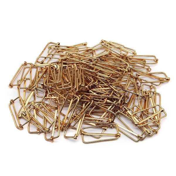 Рамка регулировочная 40 мм ушко (19х45 мм), золото цв.02, 100 шт