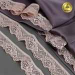 Кружево эластичное (стрейч) 30 мм, L839, цв.S098 капучино уп.50м, Kruzhevo