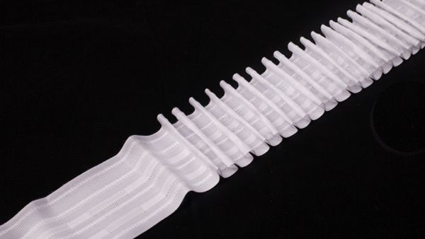 Лента шторная 1/2 60 мм, 50 м, белый, Blitz