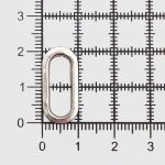 Люверсы металл овальные 15х6 (внутр.), 21х11 (внешн.), металл (≈100 шт) New Star, никель