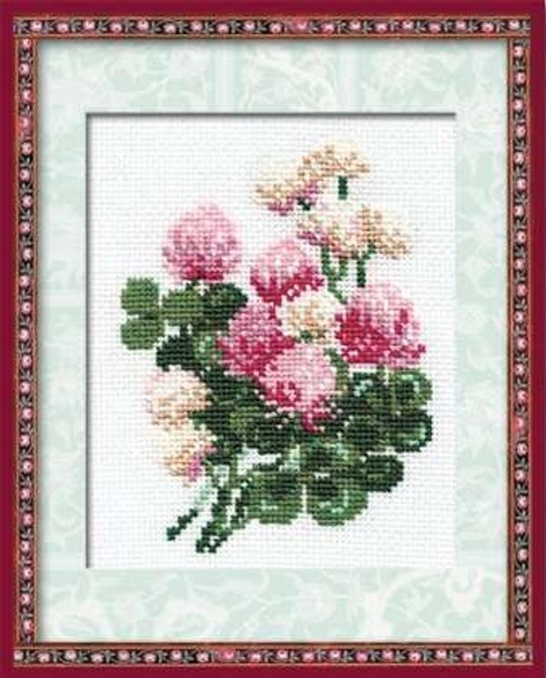 Набор для вышивания нитками Риолис, Клевер 13х16 см