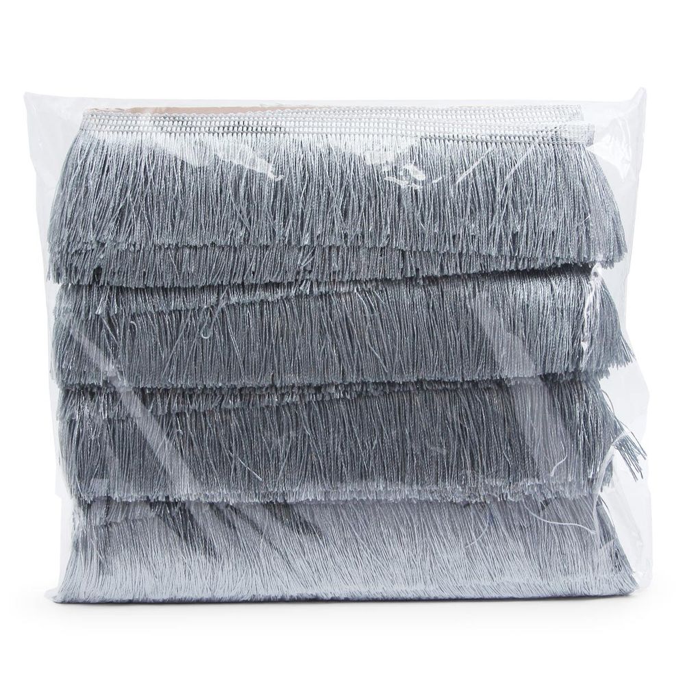 Бахрома отделочная 63.0 мм / 25 метров, нитяная, 361 серый, 0390-0310