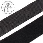 Лента контактная липучка (велкро) гибридная (2-сторонняя) 25 мм / 1 метр, 10 г/м, 6131-9007