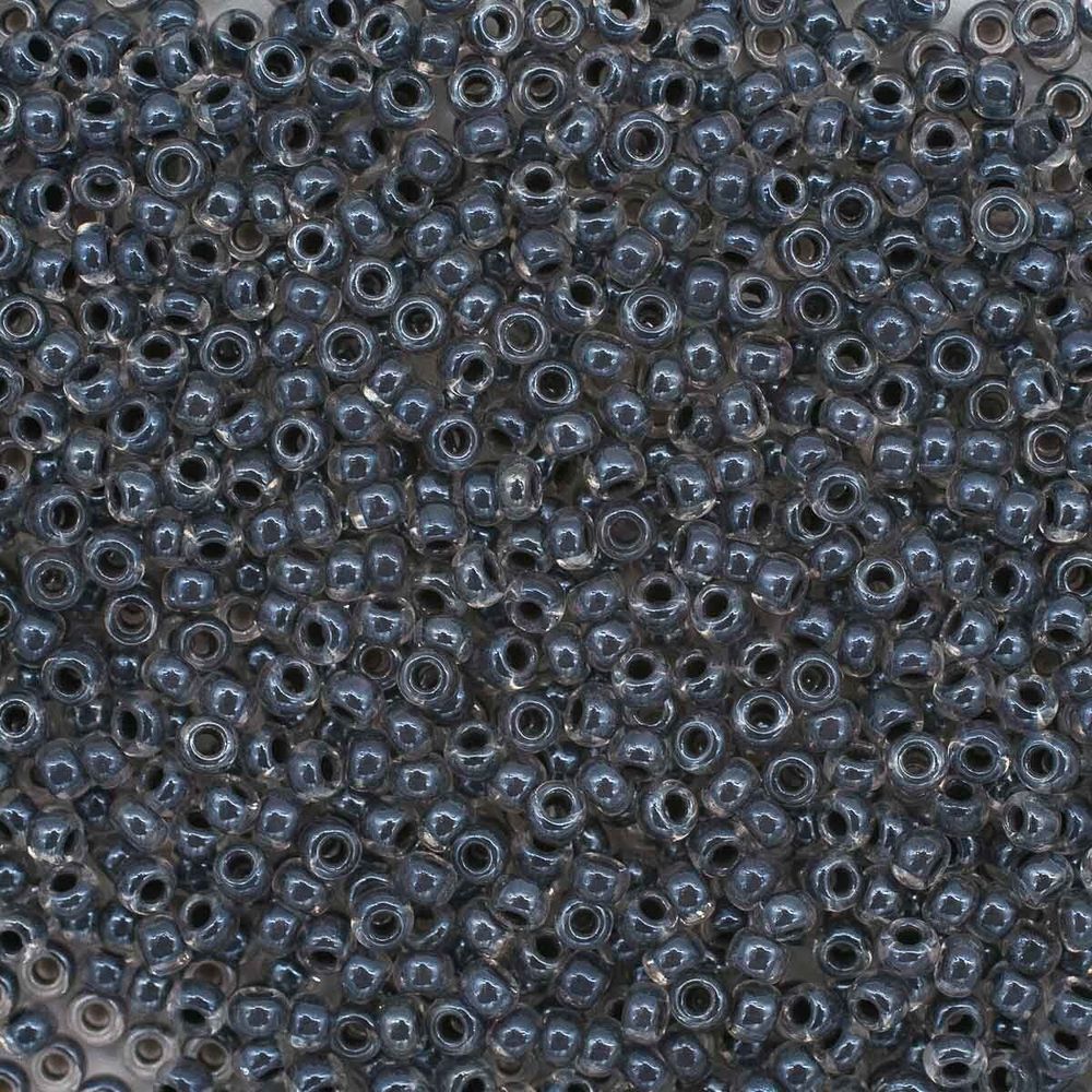 Бисер Preciosa прозрачный, цветной центр и покрытие 10/0 (2.3 мм), 100 г (5х20 г), цв. 38649