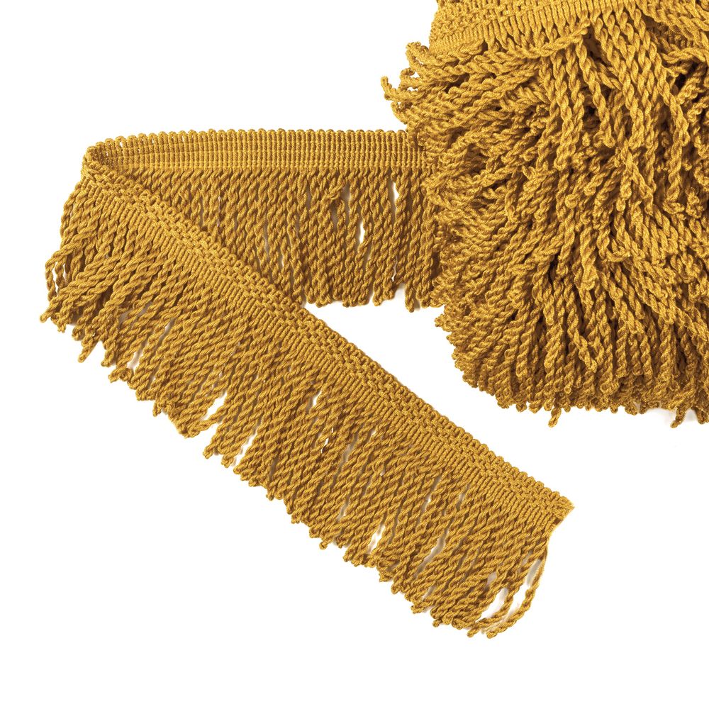 Бахрома отделочная 75.0 мм / 25 метров, витая, 253 св.оливковый, Gamma 565