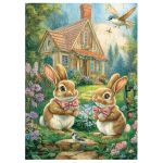 Пазл 80 элементов, PZL-80/12 Домик для зайчат, Фрея