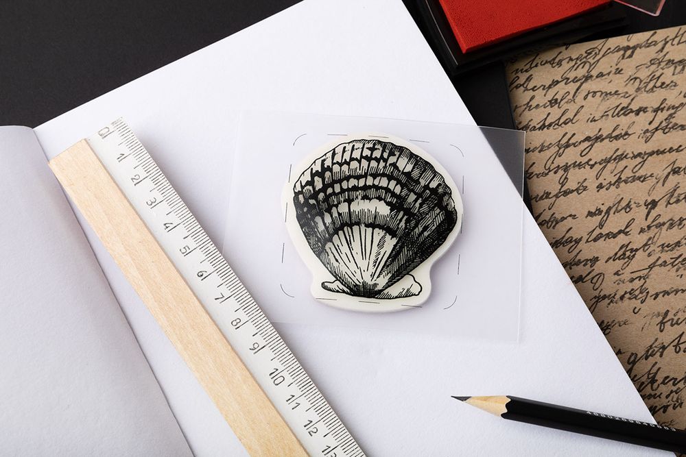 Штамп 5.8х5.8 см, 06 Раковина, Mr.Painter TSM-03