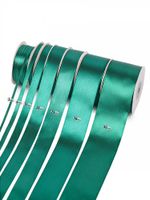 Лента атласная 1-сторонняя 25.0 мм / 22.5±1 метра, 3045 изумрудный, Magic4Hobby