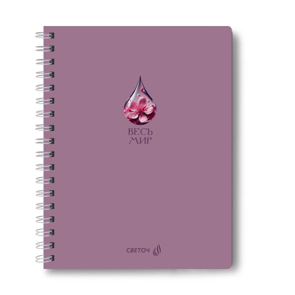 Тетрадь ученическая общая, A5 48 л. на гребне 65 г/м², белизна 100 %, 8 шт, клетка, 01172 МИКС - Весь мир, Светоч Т107