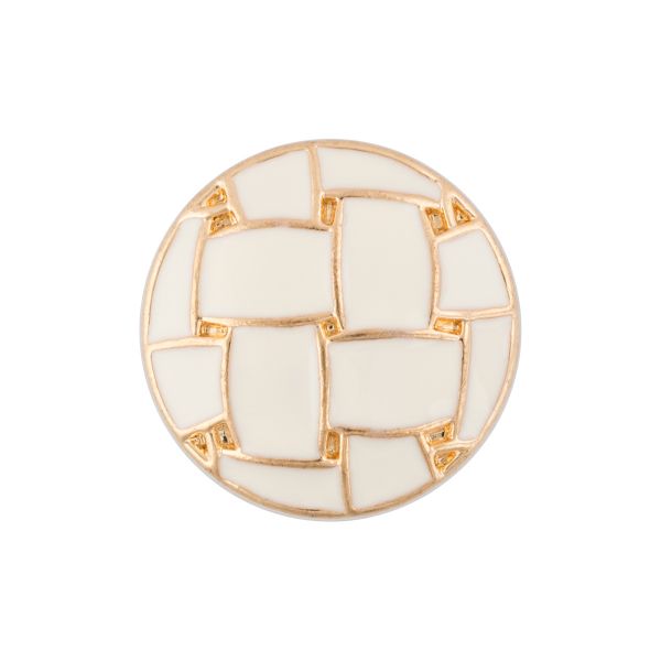 Пуговицы металл 18 мм, 6 шт, 104 молочный, Blitz MB 0280