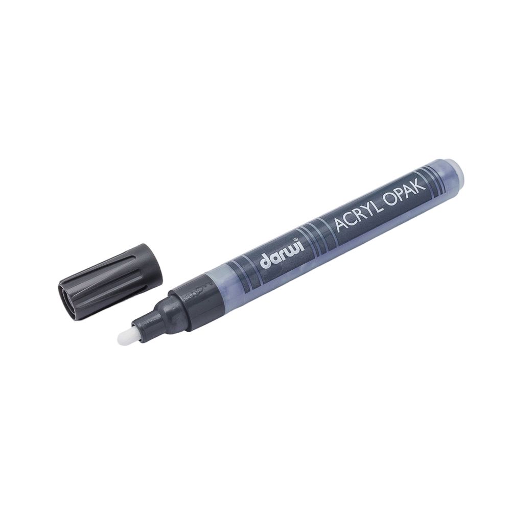 Маркер акриловый Darwi OPAK, 3мм (укрывистый) (223 сине-серый), DA0220013