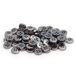 Пуговицы 4 прокола 18L (11мм), (Nickel (никель)) NE77, 72 шт