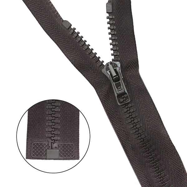 Молния трактор Arta Т6 (6 мм) 1 зам., разъем., 70 см, ОПТ. УП. 25 ШТ., 068 т.коричневый