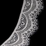 Кружево эластичное (стрейч) 60 мм / 13.71 метра, C571 молочный