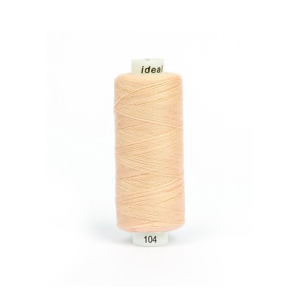 Нитки швейные бытовые Ideal 40/2, 366 м / 10 кат., 104 пудровый
