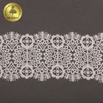 Кружево гипюр (плетёное) 85 мм / 13.71 метров, TBY.SUN.02, цв.F102 молочный