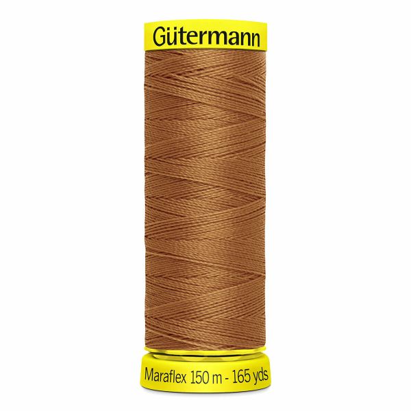Нитки для трикотажа Gutermann Maraflex, 150м, 448 шоколадная охра, 5 катушек
