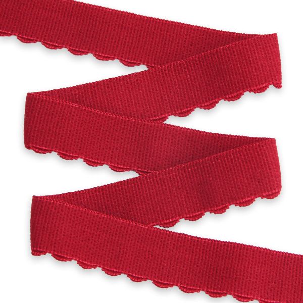 Резинка бельевая (отделочная) становая 15.0 мм / 50 метров, бордовый, (ML175.015/1)