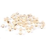 Пуговицы на ножке под камень из смолы 11мм (хрусталь), 100 шт