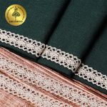 Кружево вязаное (тесьма) 20 мм / 10 метров, диз. 296, цв.22 серый лен, Kruzhevo