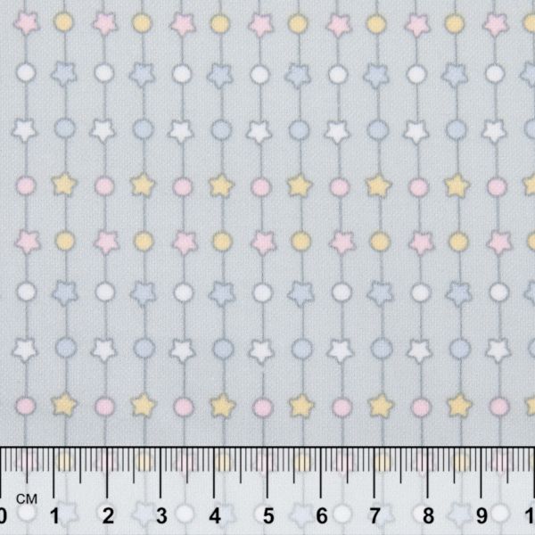 Ткань для пэчворка Peppy Молочные сны фланель, рулон 112 см / 5 метров, МС-15 серый, Peppy