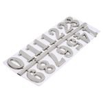 Цифры арабские для часов 2,5см (серебро), 5AS-085