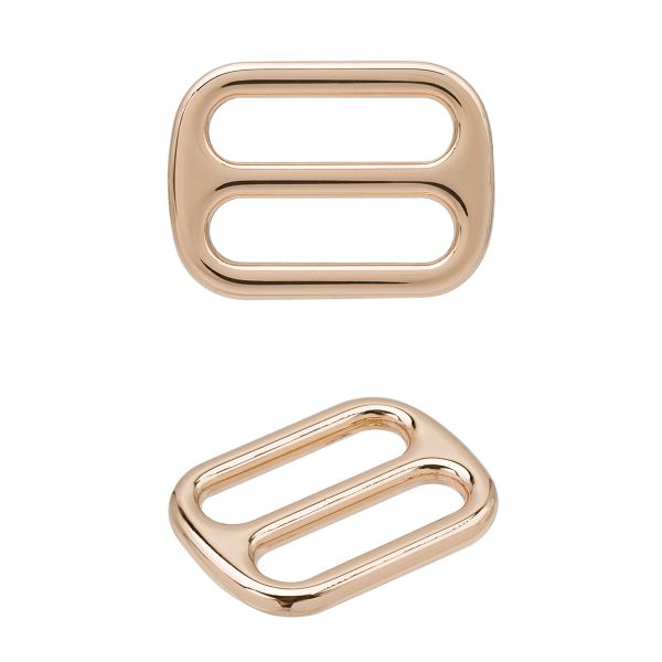 Пряжка регулировочная металл литая 15.0 мм (20х15мм), золото, МВ2342, 6 шт