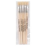 Кисть школьная из волоса щетины плоская №8,5 шт